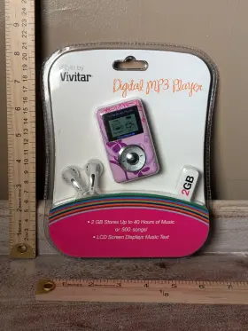 Vs1499 Vivitar Nip Digital Mp3 Player 2gb Pink Frutiger Aero