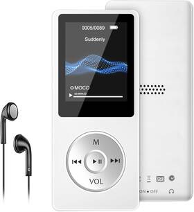 Wodgreat 313051167180 Mp3 Player With Bluetooth 5.0 1.8 Inch Screen Portable Music Hd Spe