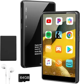 Xbendon 726084142473 96gb Mp3 Player With Bluetooth And Wifi 4.1 Inch Touchscreen Android Music E
