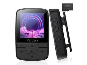 Yoton 630130650037 Mp3 Player With Bluetooth 5.2 64gb Storage Included Mini Size Hifi