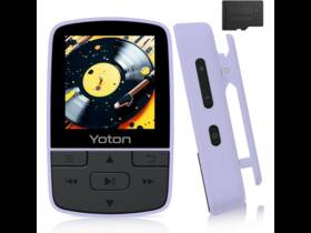 Yoton Ym03pur Mp3 Player With Bluetooth 5.2 64gb Storage Included Mini Size Hifi