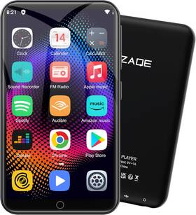 Zaqe 744110265644 Mp3 Player With Bluetooth And Wifi 80gb Storage& Android Os 4 Inch Touch Screen Sp