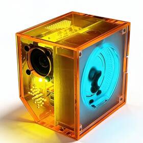 Zunate Zunatefcz7nwrgpo-12 Ferrofluid Speaker Rgb Light White Portable Line-in