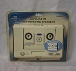 Craig MP3 Amplified Travel Speakers White CMA3002 10W Power Output New. Price: $13.75.