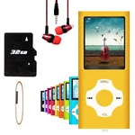 Hotechs MP3 Player 32GB Music With Lcd Screen Fm Radio Voice Record Gold New. Price: $39.84.