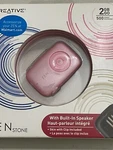 Creative Zen Stone 2 Gb Wma MP3 Media Player W/ Built-in Speaker Pink Collectibl New. Price: $179.99.