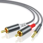 Rca To Aux Cable, (6.6 Feet) 1/8 2-MALE Headphone Jack Adapt New. Price: $6.41.