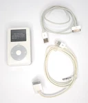 Apple + Hp Invent Ipod Classic 4TH Generation 40GB MP103 (PE436A) V3.0.1 White Open. Price: $250.00.