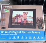 Polaroid 8" Ips Touchscreen Digital Picture Frame Wi-fi Usb PDWX-800BB Black Open. Price: $15.00.