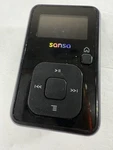 Sandisk Sansa Digital Media MP3 Player Black With Clip 8GB Memory Tested Works Used. Price: $39.99.