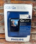 Philips Gogear SA3020 Blue 2GB Digital Media Player Video - New Sealed. Price: $37.39.