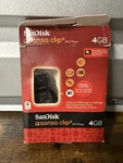 Sandisk 4GB Sansa Clip+ MP3 Player Black SDMX18R-004GI-A57B Open. Price: $65.00.