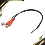 2 X Rca Female Plug Jack Connector Bare Wire Open End Audio Video Cable New. Price: $12.95.