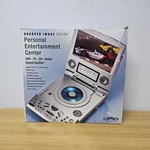 Sharper Image Entertainment System SI655 Tv Dvd MP3 Cd Radio Alarm New Open Box. Price: $99.94.