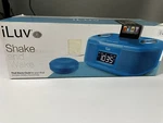 Iluv Shake And Wake Dual Alarm Ipod IMM153BLU Clock Radio Dock Used. Price: $22.95.