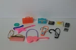 Mattel Barbie Musical Instruments Lot Guitar Radio Boombox Record Player Used. Price: $17.99.