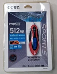 Coby MP3 Audio Player 512 Mb Fm Radio Open. Price: $29.99.