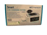 Emerson Smartset Dual Alarm Clock Radio Bluetooth Speaker Wireless Charging Open. Price: $40.00.