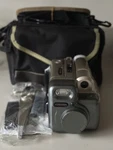 Retro Yoshima YO-1818 36MM Camera Cassette Tape Player & Case/accessories. Price: $39.00.