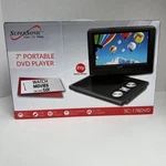 Supersonic Portable Player 7" Monitor Remote Rechargeable Travel SC-178DVD New. Price: $39.99.