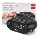 Rca Model RCS27 Soothing Sounds Clock Radio W/ Usb Charging Sealed New. Price: $13.99.