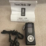 Sandisk Sansa C140 (1GB) Digital Media Wma MP3 Player Black + Accessories Used. Price: $27.95.