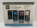 The Sharper Image Rechargeable MP3 Video Player With Accessory Kit 1GB 2007 Nip New. Price: $24.86.