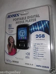 Brand New Sealed Jensen SMPV-2GBUB (2 Gb) Digital Media Player. Price: $29.99.