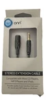Onn Stereo Extension Cable Black 3.5MM For Cd Players MP3 Ipods ONA14TA037 New. Price: $8.00.