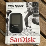 Sandisk Clip Sport MP3 Player 8GB Black - Up To 2,000 Songs Used. Price: $45.00.