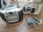 Delstar Black & White 5 Tv Am/fm Stereo Radio Cd Player Portable Boombox New.. Price: $99.00.