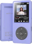 Agptek A02 MP3 Player With Bluetooth 5.3, 1.8 Inch Purple Portable Music Open. Price: $24.99.