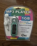 Etec 1 Gb MP3 Player New. Price: $50.00.