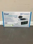 Emerson Smartset Multiple Wireless Charging, Dual Alarm Fm Clock Radio With Blue Used. Price: $33.59.