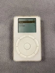 Apple Ipod Classic M8541 5GB 1ST Gen Vtg Bundle Charger Firewire Plug Used Works. Price: $265.00.