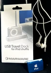 Blue Apple Ipod Shuffle 2ND Generation Earbuds Usb Travel Dock (+box) Bundle Used. Price: $99.99.