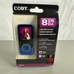 New Sealed Blue Coby 8GB Go Video MP3 Player Model # MP620-8G. Price: $47.00.