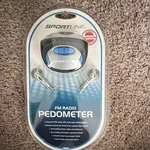 Sportline Fm Radio Pedometer Model 354 WV4192BL Black Blue Earbuds Steps New. Price: $5.00.