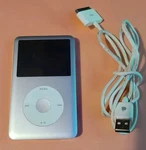 Apple Ipod Classic 7TH Generation Silver (120 Gb) Tested Working Great Condition Used. Price: $159.00.