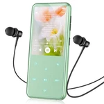 Agptek 64GB MP3 Player With Bluetooth, M3 2.4 Inch Music Fm Radio Green Open. Price: $33.99.