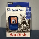 New Sandisk Clip Sport Plus Bluetooth 16GB MP3 Player SDMX28 Sealed. Price: $149.95.