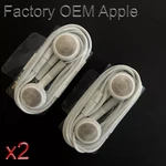 2 Original Apple Ipod Iphone Earbuds! Volume Control + Mic Headphones Factory! New. Price: $39.99.