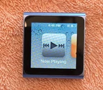 Apple Ipod Nano 6TH Generation 8GB. Blue MC689LL Good Battery. 857 Songs Used. Price: $44.99.
