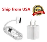 Home Wall Ac Charger +30 Pin Data Sync Usb Cable Cord For Iphone 3G 4 Ipod Nano New. Price: $5.49.
