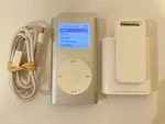 Apple Ipod Mini 1ST Generation Silver (4 Gb) Works Great Used. Price: $64.99.