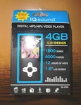 Sound Digital MP3/MP4 Video Player 1.8 Lcd Screen 4GB IQ-4700 New Unopened. Price: $29.95.