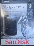 Sandisk MP3 Player Clip Sport Plus 16GB Bluetooth Black Original Box Tested Used. Price: $55.00.