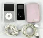 Bundled Apple Ipod Classic 120GB Silver Model A1238 Nano W/case Charger Headset Used. Price: $119.99.