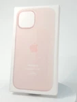 Genuine Apple Silicone Case W/magsafe For Iphone 15 Light Pink Open-box. Price: $15.99.