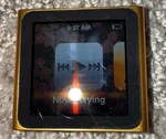Apple Ipod Nano 6TH Generation Orange/ Gold 8GB Model MC691LL Used. Price: $60.00.